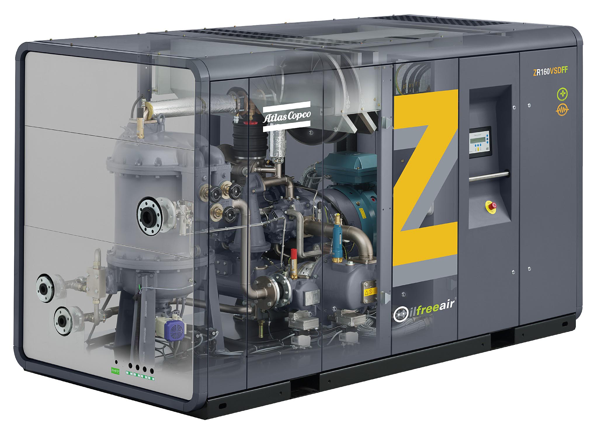 Custom Atlas Copco ZT315-8.6-50VSD Screw Compressor (מדחס בורגי)